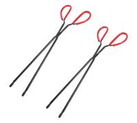 DECOMELODY 2 pièces Pince à Déchets Longue Outil Léger Ramassage Ordures Extérieur Pince Feu de Camp et Barbecue Préhenseur Ramasse et Ordures Manche Allongé Ergonomique