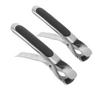 DECOMELODY 2 pièces Pince Brûlure Acier Inoxydable Pince Maintien Bol et Plaque Chauffante Ustensile Cuisine Antidérapant pour Manipulation Sécurisée des Plats Chauds