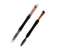DECOMELODY 2 pièces Pinceau Double pour Maquillage et Cils Brosse Douce avec Peigne pour Sourcils et Yeux Outil Pratique pour Femmes