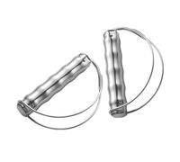 DECOMELODY 2 Pièces Poignée Porte-sac Courses Ergonomique Acier Inoxydable Support Léger et Confortable Manche pour Sacs Courses et Paniers Multisac