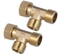 DECOMELODY 2 pièces Raccords Laiton Forgé pour Eau Accessoires Durables Connecteurs pour Tuyau et Plomberie