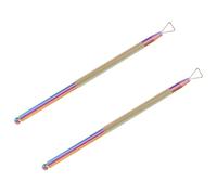 DECOMELODY 2 pièces Repousse Cuticules Acier Inoxydable Outil Manucure Antidérapant pour Salon et Usage Domestique