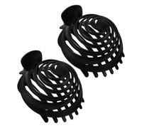 DECOMELODY 2 Pièces Spiral Hair Bun Maker Clips Resin Mushroom Dome No-slip Round Hair Holder For Effortless Volume And Stylish Updos For Everyday And Special Occasions