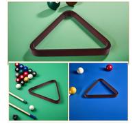 DECOMELODY 2 pièces Support Solide Bois pour Boules de Billard Triangle de Table pour Billard Anglais et Américain Rack Vintage pour Jeux avec Bords Lisses Accessoire Essentiel