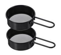 DECOMELODY 2 pièces Tamis de Cuisine Inox avec Mailles Fines Passoire à Farine Acier Inoxydable Filtre Rond pour Pâtisserie et Cuisine Domestique
