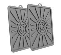 DECOMELODY 2 Pièces Tapis de Cuisson Silicone Anti-adhérent pour Grill et BBQ Tapis à Pâtisserie Réutilisable pour Égoutter Huile et Graisse Protection Polyvalente pour Viandes Légumes et