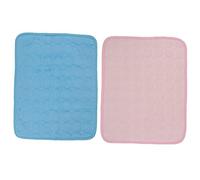 DECOMELODY 2 pièces Tapis Rafraîchissant pour Lapin et Petit Rongeur Coussin Lavable et Durable Matelas Imperméable pour Nid de Sommeil Confortable