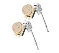 DECOMELODY 2 Pièces Thermostat Frigo Réglable Contrôleur Mécanique Température avec Bouton Remplacement Compatible Réfrigérateur et Congélateur Thermostat Inoxidable