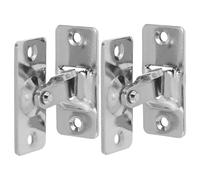 DECOMELODY 2 Pièces Verrou de Porte Coulissante Acier Inoxydable Lot de Loquets pour Sécurité Intérieure Verrouillage Angle Droit pour Porte de Grange Placard et Chambre Mécanisme Silencieux