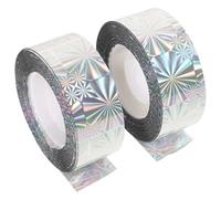 DECOMELODY 2 Rouleaux Ruban Réfléchissant Double Face pour Effaroucheur Oiseaux Ruban Spiralé Dissuasif Pigeons et Corbeaux pour Jardin et Balcon