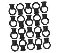 DECOMELODY 20 Pièces Accessoires De Lustre De Nez De Remplacement Des Vis à Anneau Crochets Lumineux D'intérieur Pièces De Lampe Pour La Fabrication De Lampes Plafonniers Noir