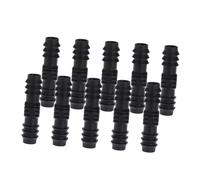 DECOMELODY 20 pièces Connecteurs Droits à Barbes pour Tuyau Irrigation Raccords Extension Droits Noirs pour Arrosage de Jardin et Agriculture