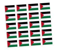 DECOMELODY 20 pièces Drapeaux de Palestine à Agiter à Main avec Bâtons Plastique Drapeaux Portables pour et Événements