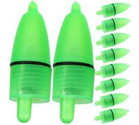 DECOMELODY 20 Pièces LED Light Fishing Rod Alarm Night Float Bell for Fishing Enthusiasts Removable Accessory Suitable for Various Rods Up to Hours Use
