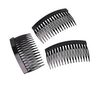 DECOMELODY 20 Pièces Lot Peignes à Frange Plastique Dents Accessoires Coiffure Noir Transparent Café Faciles à Insérer et Sécuriser Usage et Occasions Spéciales Couleur