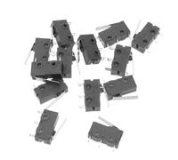 DECOMELODY 20 pièces Micro Interrupteur Fin Course Broches Noir Bouton Poussoir Étanche Tactile Jusquà Usage Électronique et Électroménager