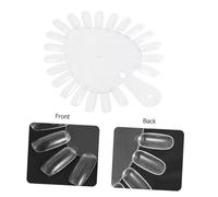 DECOMELODY 20 pièces Nuancier Ongles Transparent Forme de Cœur pour Manucure Présentoir Couleurs Vernis Carte Distinctive pour Salon et DIY Lot