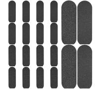 DECOMELODY 20 pièces Recharge Adhésive pour Râpe Pédicure Tampons Abrasifs Gros et Fin pour Soin des Élimination Douce des Peaux Mortes Outil Portable pour Pédicure