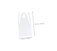 DECOMELODY 200 Pièces Tabliers Transparente pour Adultes Tablier Imperméable Manches Protection Huile pour Cuisine Peinture Ménage et Fêtes
