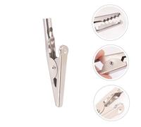 DECOMELODY 24 Pièces Pince Crocodile Inoxydable pour Test Électrique et Bricolage Clips Alligator Résistants et Polyvalents pour Laboratoire et Usage Domestique