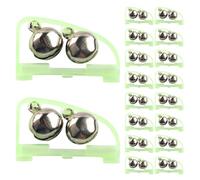 DECOMELODY 25 Pièces Fish Bait Alarm Bells Clips Double Alert Loud Sound Fishing Rod Indicator for Night Sea and Carp Fishing