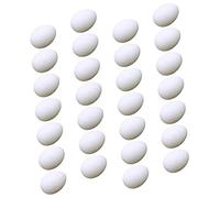 DECOMELODY 28 Œufs Artificiels pour Pigeons Faux Œufs Décoratifs en Plastique Simulacre pour et DIY et