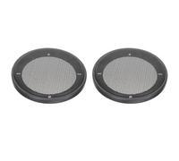 DECOMELODY 2pcs Filets de Protection pour Haut-Parleur de Voiture Subwoofer en Plastique et Fer Noir, Facile à Installer pour Modification DIY
