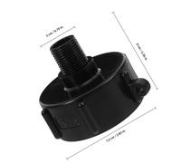 DECOMELODY 2pièces Adaptateur pour Réservoir IBC Filetage Grossier Et Fin Raccord pour Tuyau Eau Connecteur Polyvalent pour Barils IBC Et Systèmes Irrigation