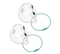 DECOMELODY 2pièces Capsules Porte-clés Transparentes pour Poils de Chat Boîte Souvenir Commémorative pour Chat avec Pince à Épiler Incluse