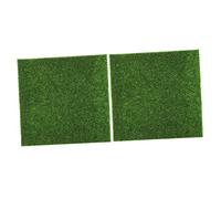 DECOMELODY 2Pièces Gazon Artificiel Simulation Réaliste PVC pour Jardinage et Décorations Intérieures Accessoires de Micro