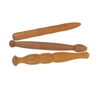 DECOMELODY 3 pièces Bâtons de Massage Bois Outils Acupression et Réflexologie Légers pour Muscles Grattage et Points de Pression Ensemble Portable pour Détente et Thérapie