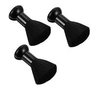 DECOMELODY 3 pièces Brosse à Épousseter pour Cou de Outil de Nettoyage pour Salon de Coiffure Brosse Douce et Confortable pour Éliminer Cheveux Nuque Oreilles Couleur Noire