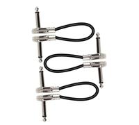 DECOMELODY 3 pièces Câble Patch Pédale Guitare Électrique Connecteur Plat Adapter Effet Instrument Portable