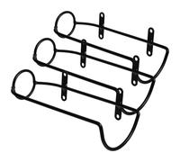 DECOMELODY 3 pièces Casier Vin Mural Fer Simple Présentoir Bouteille Support Décoratif pour Maison Bar Restaurant