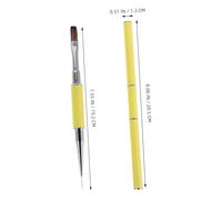 DECOMELODY 3 Pièces Dual Ended Nail Art Brushes Set Fine Detail Liner Pen For Precise Line Drawing And Gradient Effects Soft Bristles For Smooth Application And DIY Manicure