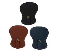 DECOMELODY 3 Pièces Étui Médiators Guitare Cuir PU Grand Capacité Organisateur Rangement Plectres Portable pour Guitare Acoustique Électrique