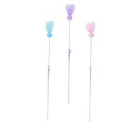 DECOMELODY 3 pièces Jouets Interactifs pour Chat avec Plumes et Boules de Poils Baguettes Légères pour Jeu Intérieur et Exercice Accessoires pour Stimuler et Divertir Les Chats Appartement