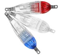 DECOMELODY 3 pièces Lampe de LED Portable Lumière Étanche pour Mer et Eau Douce de Poissons avec Éclairage Rouge Bleu
