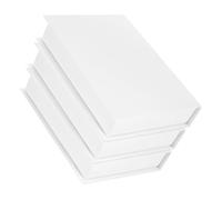 DECOMELODY 3 Pièces Lot de Faux Décoratifs Blancs pour Étagère Bureau et Table Basse Décoration et Légère pour Bibliothèque et Salon