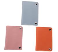 DECOMELODY 3 Pièces Manicure Drill Bit Storage Bag With Snap Closure Protective Lining Portable Nail Tool Organizer In Orange For Mobile Nail Services