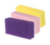DECOMELODY 3 Pièces Pierre Pédicure Double-face Mousse PU Exfoliante pour Éliminer Callosités et Peau Morte Râpe Fine et Grossière pour Soin des Talons à Domicile