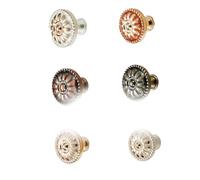 DECOMELODY 3 Pièces Poignée de Meuble Alliage Style Champignon Bouton Rond pour Placard et Tiroir Poignée Sécurisée et Facile à Installer Décoration Élégante pour Maison et Hôtel Finition