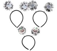 DECOMELODY 3 pièces Serre-tête Halloween Lumineux pour Garçon Fille et Adultes Accessoires Phosphorescents Citrouille Chauve-souris et Fantôme Confortable et Léger pour Cosplay et Fêtes