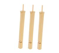 DECOMELODY 3 pièces Sifflet Oiseau Bambou Musical Flute Imitation Chants pour Garçon Fille Extérieur Compact