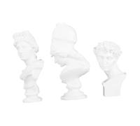 DECOMELODY 3 pièces Statues Résine Miniatures Grecques Sculptures Décoratives de Bureau Figurines Dieux Grecs Élégantes pour Maison et Bureau