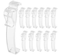 DECOMELODY 30 pièces Clips pour Stores Plastique Transparent Lot pour Maintien de Valence de Stores Verticaux Remplacement Facile sans Perçage Fixation Discrète et Résistante pour Habillage
