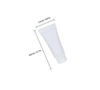 DECOMELODY 30 pièces Lot de Tubes Souples Cosmétiques Translucides Flacons Rechargeables Portables pour Lotion Crème et Liquide Design Antidéversement et Réutilisable