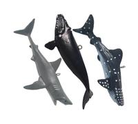 DECOMELODY 3pièces Décorations De Réservoir Ornements Marins Flottants Requins Et Baleine pour Aquarium Accessoires Naturels Interactifs pour Poissons