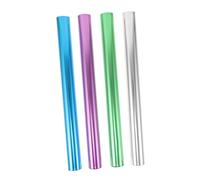 DECOMELODY 4 Pièces Aluminium Relay Baton Set Electroplated Surface for Smooth Energy Transfer Lightweight Track Race Stick for Outdoor Sprint Training and Competition