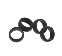 DECOMELODY 4 pièces Anneaux de Sport Silicone Respirant Bagues Flexibles pour Doigts Protection et Amélioration Dextérité Anneaux pour Hommes